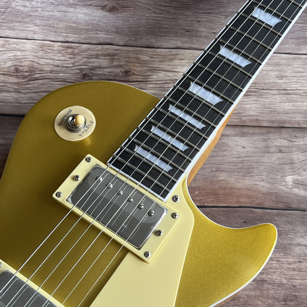 Gold Top electric guitar 6 strings Stainless Frets in stock free shipping