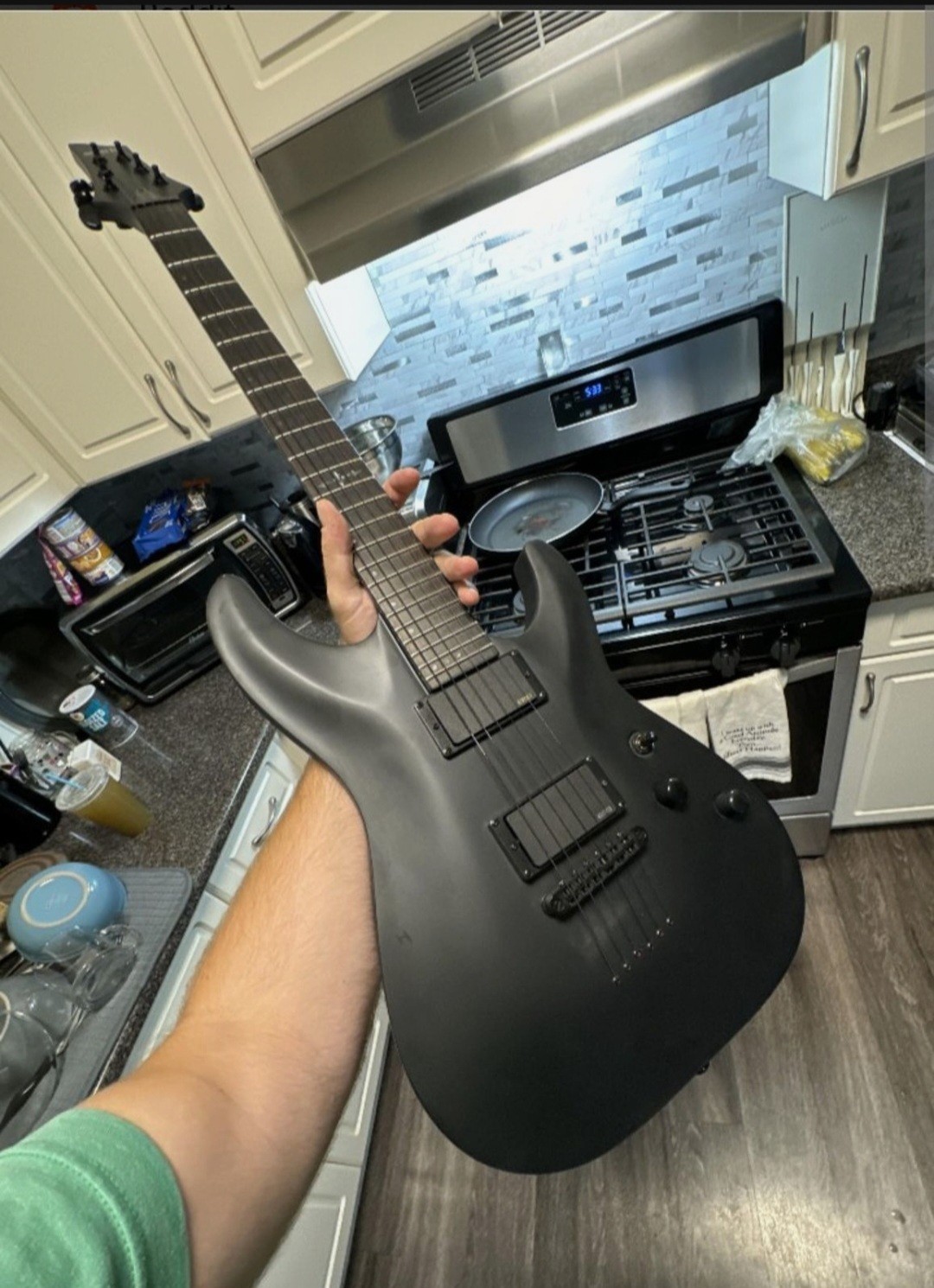 schecter c-1 platinum blackout 2024, hardcase