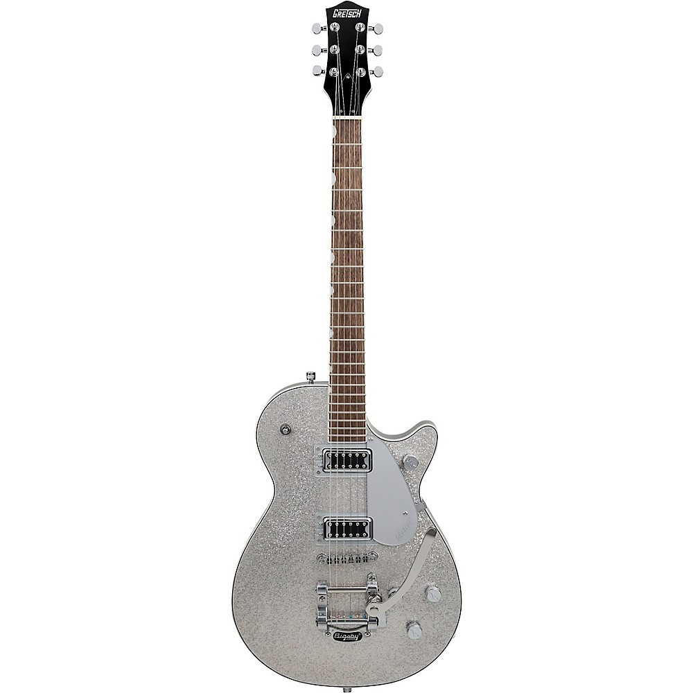 Gretsch G5230T Electromatic Sparkle Jet FT Single-Cut w/Bigsby Guitar Silver