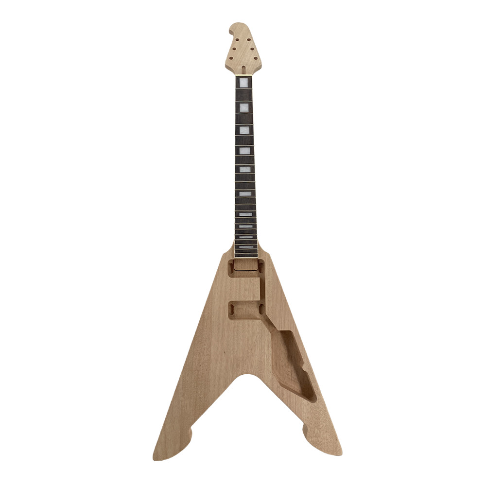 New Electric Guitar Kit Mahogany Wood with Rosewood Fretboard with Hardware Set