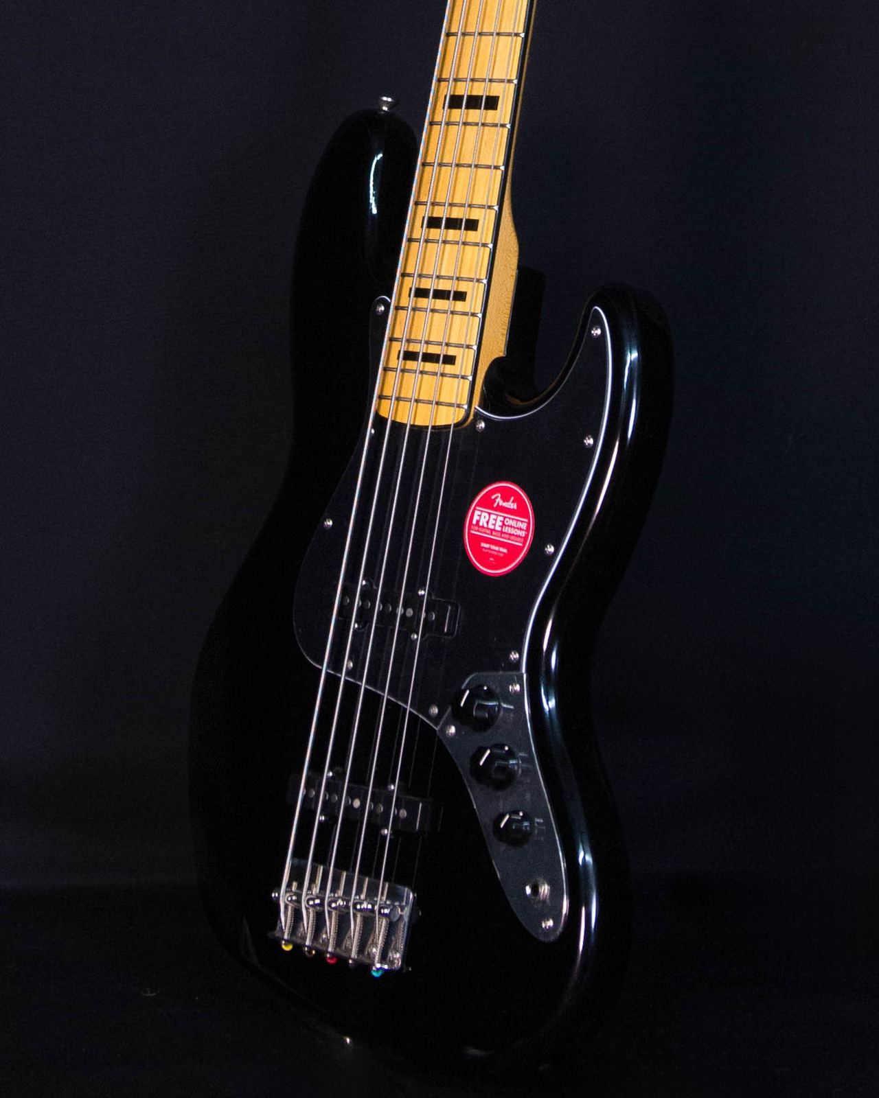 Squier Classic Vibe ’70s Jazz Bass V, Maple FB, Black