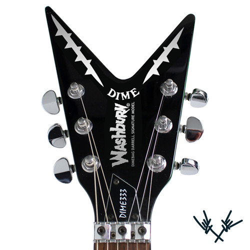 Washburn Dimebag Darrell *BLACK only* Signature Headstock Decal