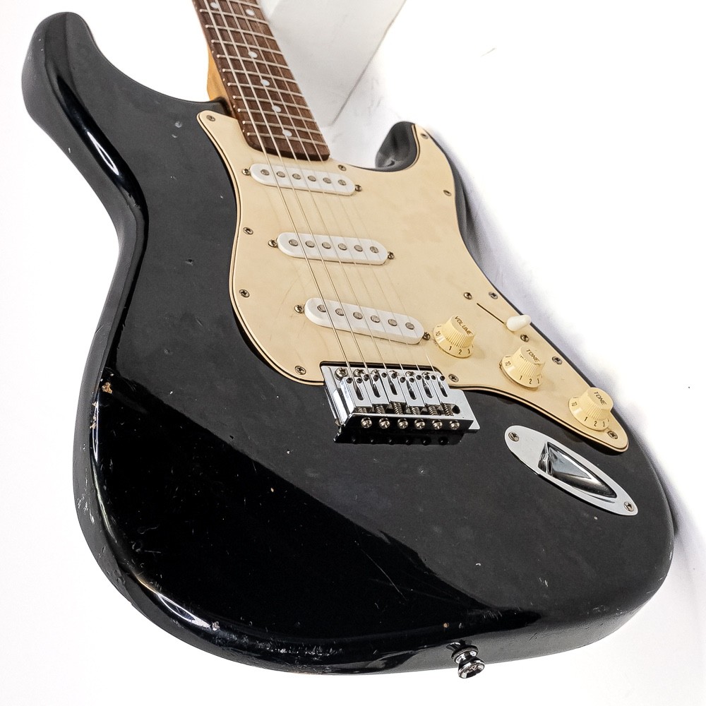 Squier Standard Stratocaster Electric Guitar Black w/ Gig Bag Setup Ready