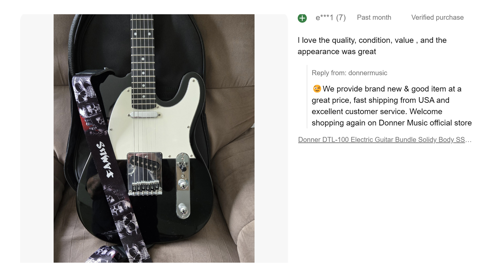 🎸 Donner DST-100 Electric Guitar SSH Pickup With Amplifier Gig Bag Whammy Bar