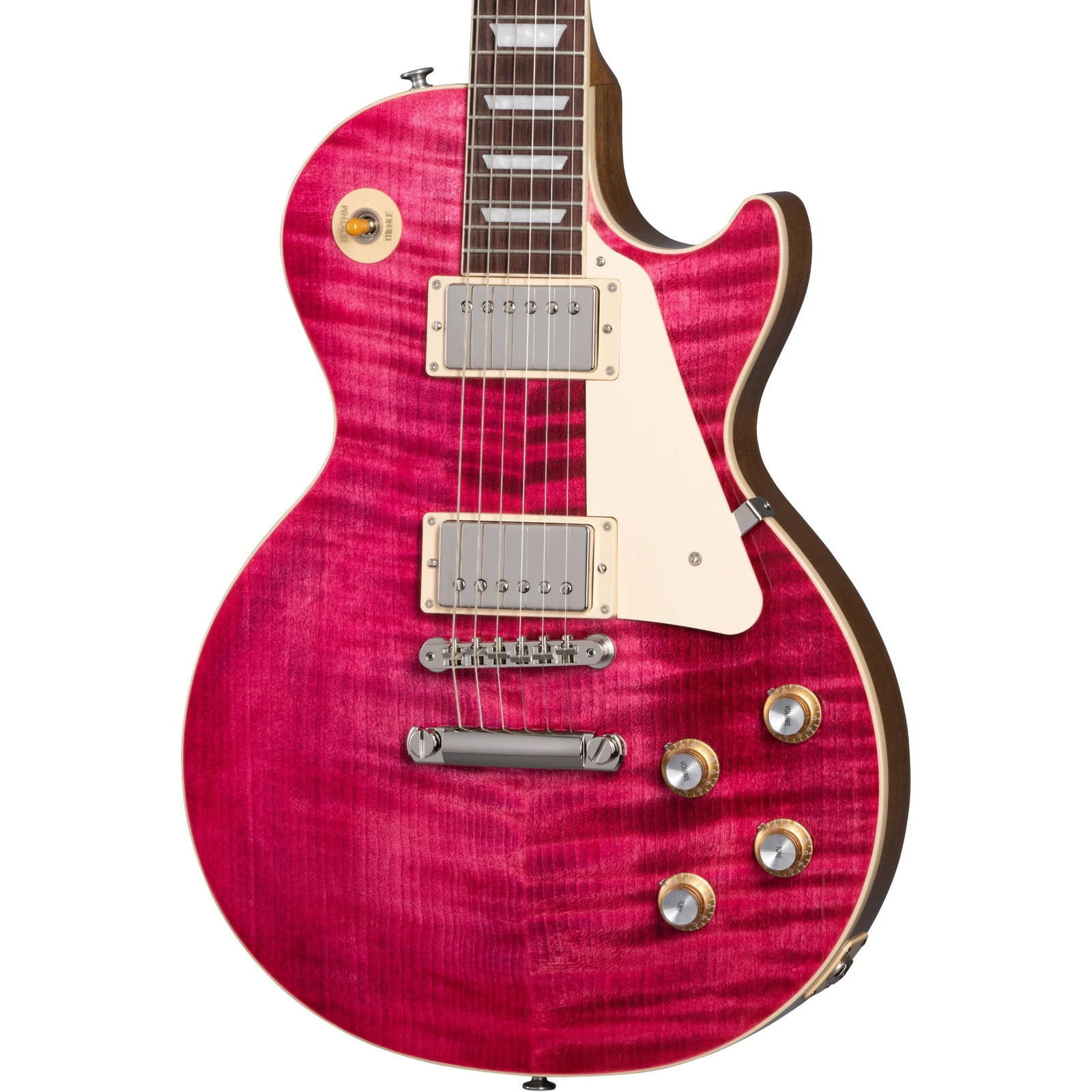 Gibson Les Paul Standard 60s Figured Top Electric Guitar – Translucent Fuchsia