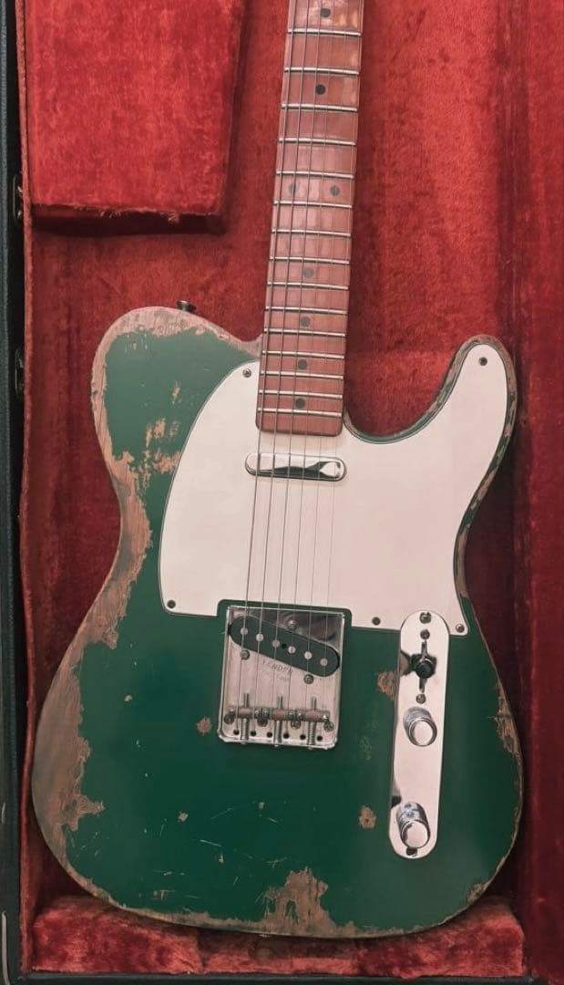 Fender Mexico Vintera 50s Telecaster Green Relic Electric Guitar Used