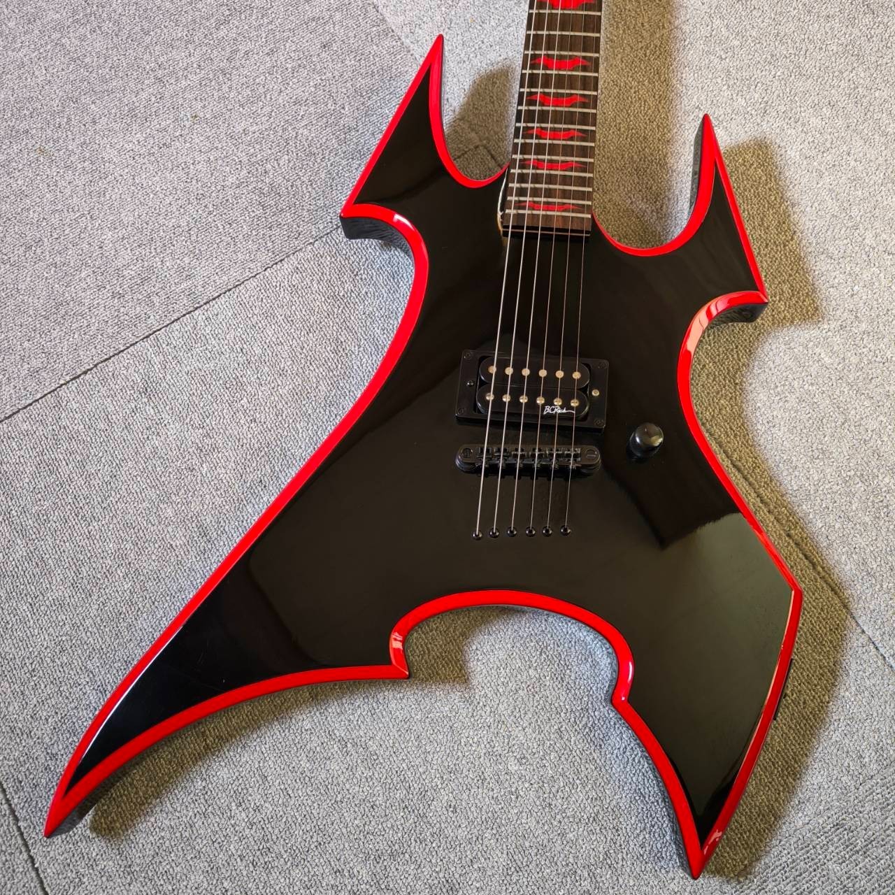 B.C. Rich Warlock Metallic Red Electric Guitar Shipping From Japan Edition
