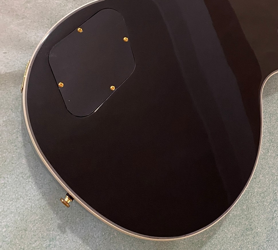 ⏰FLASH DEAL! Midnight Black Solid Electric Guitar 6-String Gold hardware