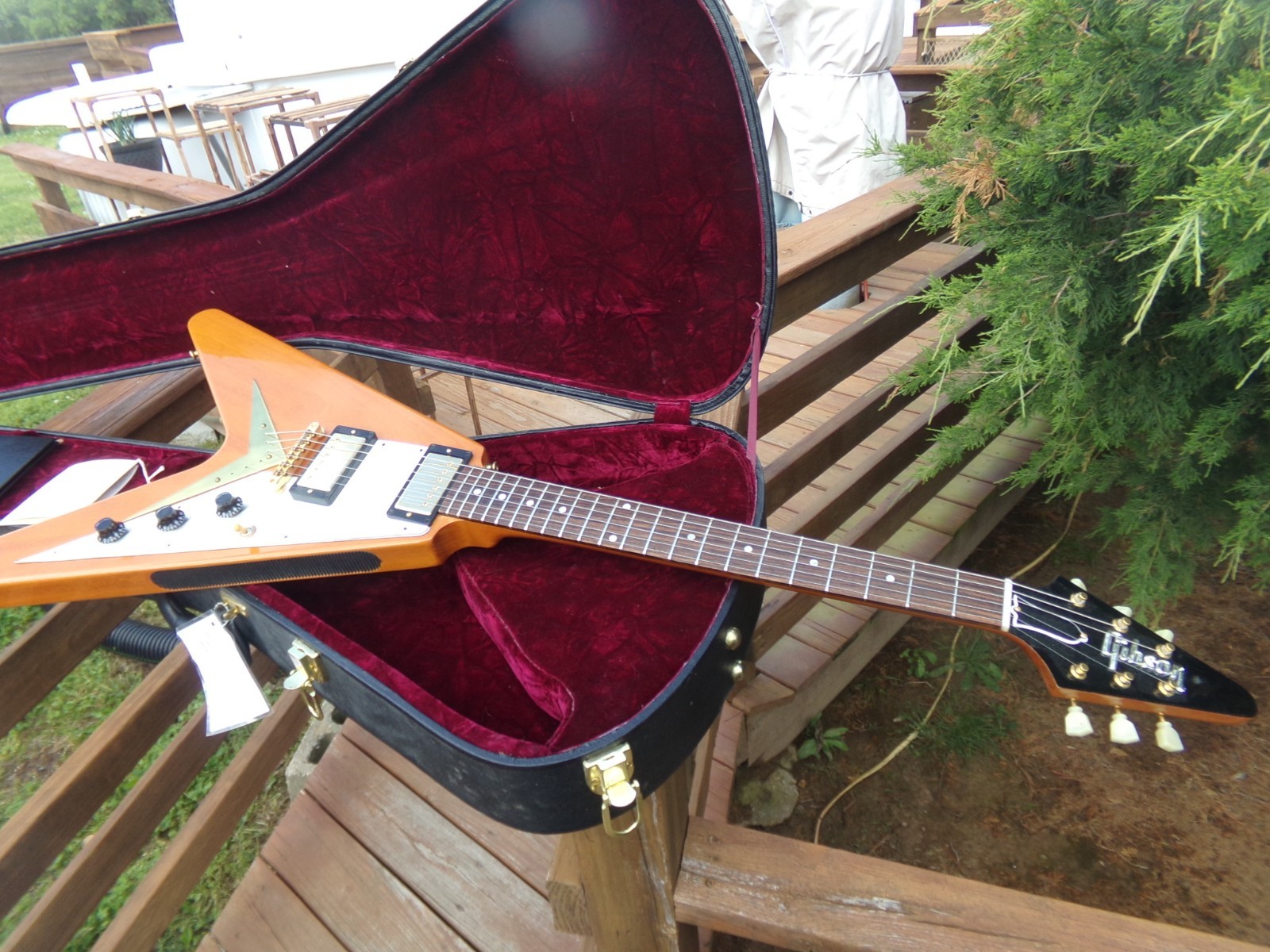 Gibson Historic Custom Shop Reissue Flying V 1959 – Natural finish exceptional