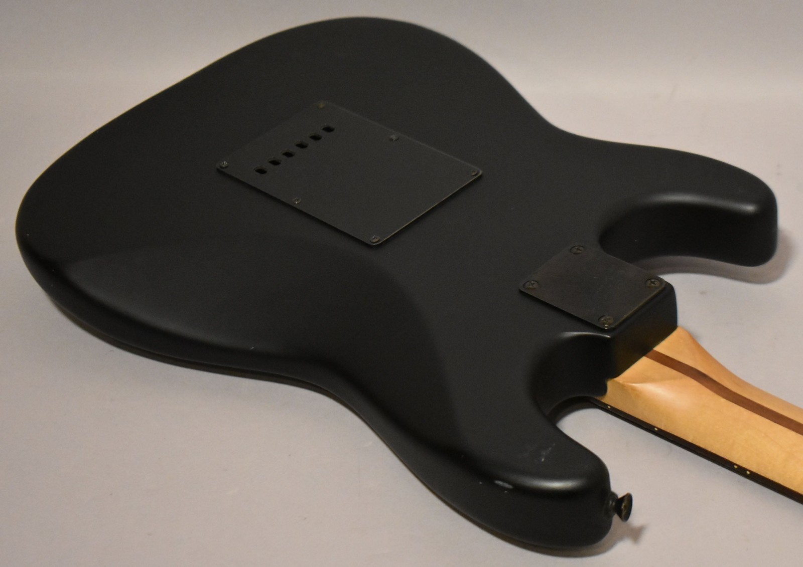 2001 Squier Standard Stratocaster Satin Black Solid Body