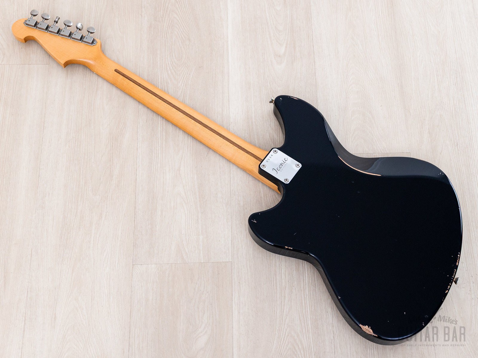 2024 Iconic Carlsbad Vintage Modern P90 Carbon Black Mediium Relic Custom Offset