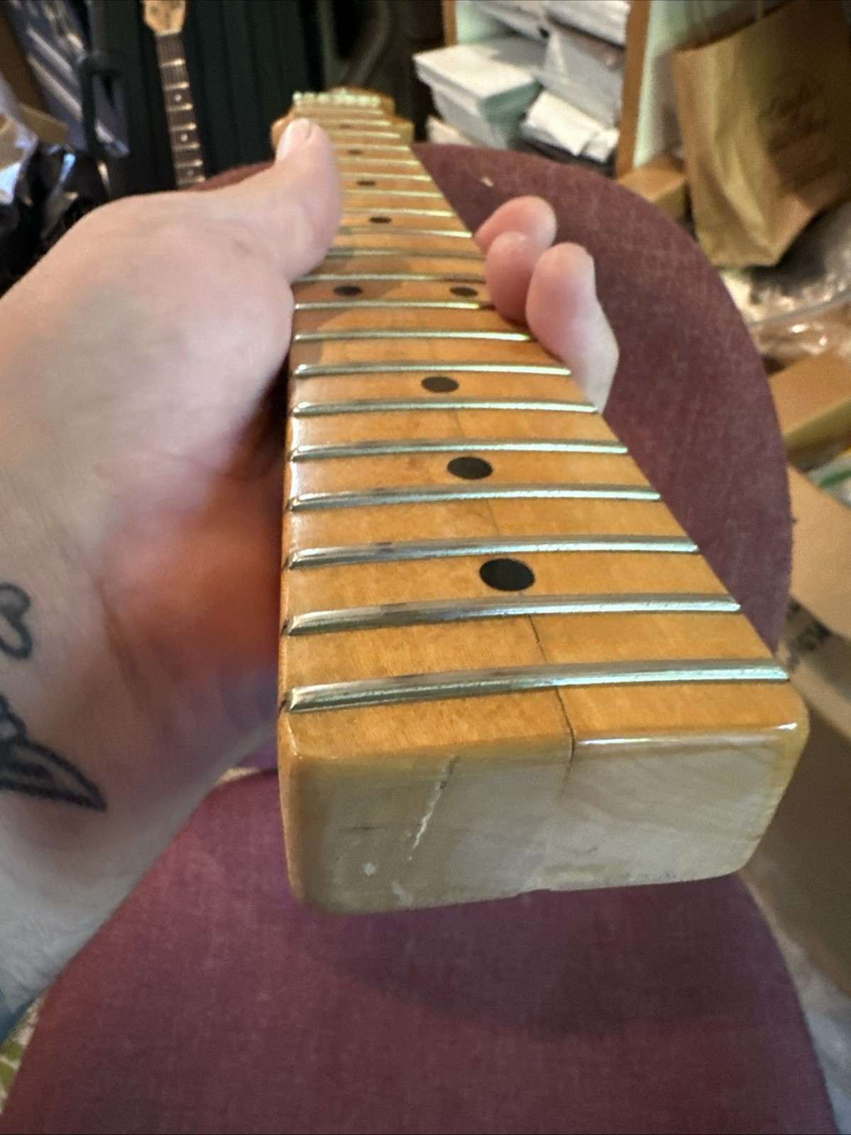 Original Vintage Peavey USA T-15 Electric Guitar Neck.