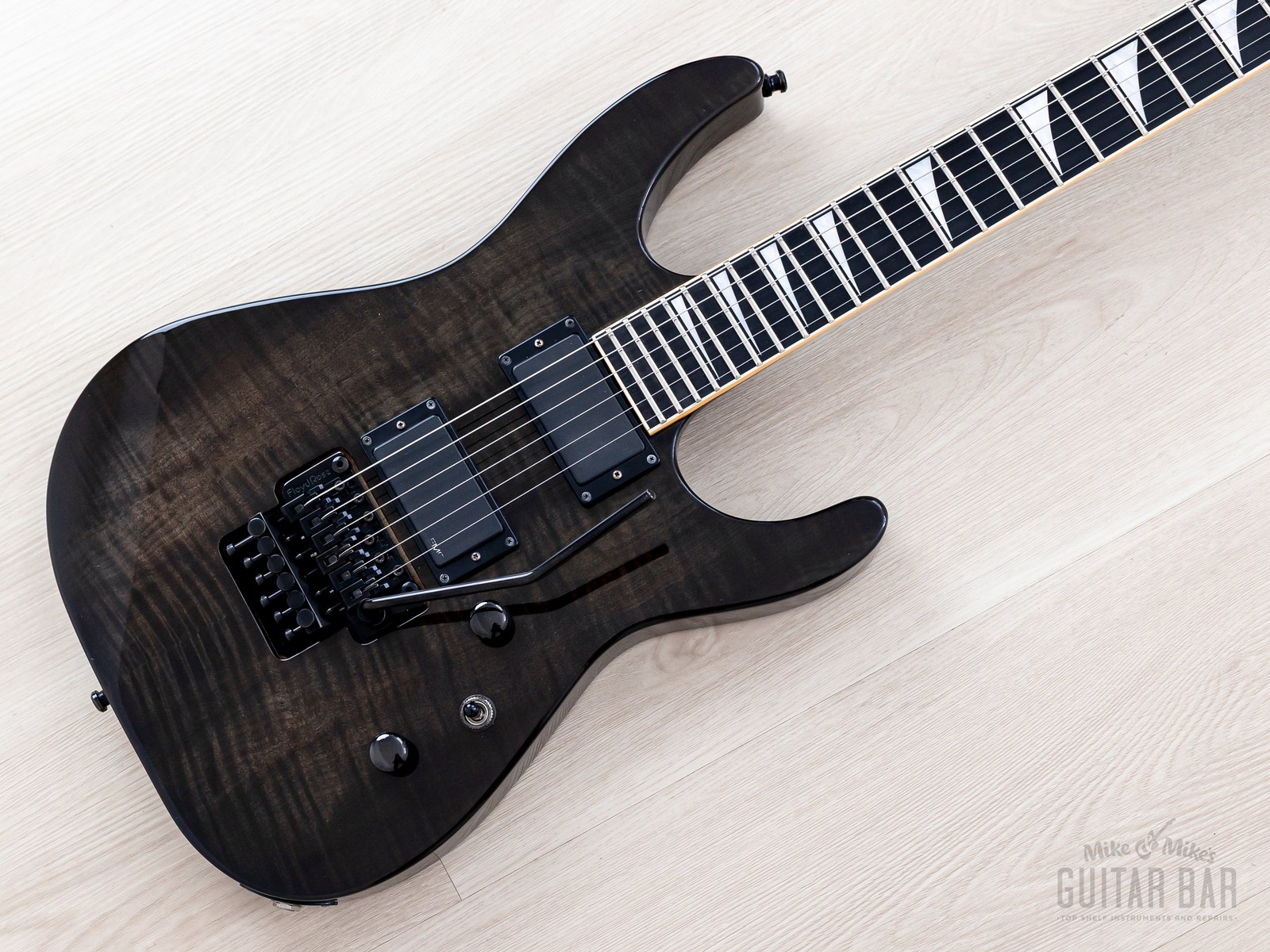 2008 Jackson Stars Soloist SL-TN01EMG Trans Black w/ EMG 81 & Floyd Rose, Japan
