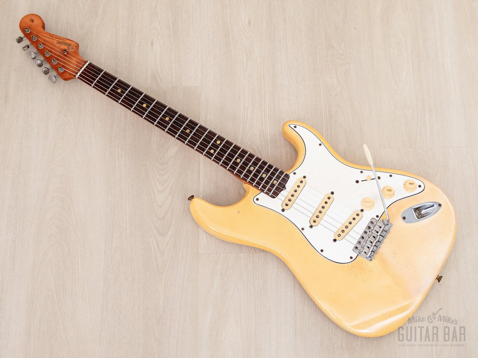 1965 Fender Stratocaster Vintage Guitar Olympic White w/ Case