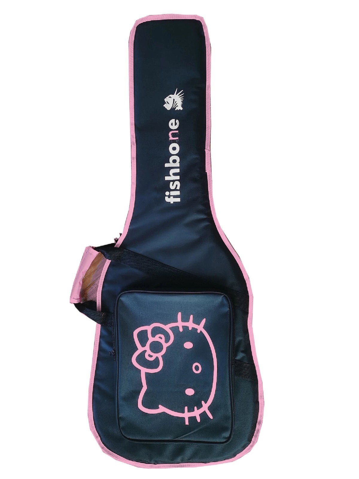 Fishbone PINK Hello katty Guitar RIGHT HAND + fishbone gig bag, Strap,Picks CA
