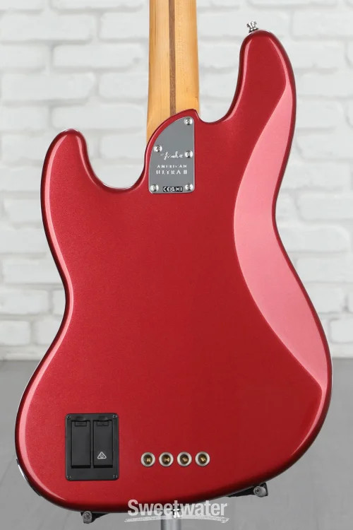 Fender American Ultra II Jazz Bass – Sinister Red, Maple Fingerboard