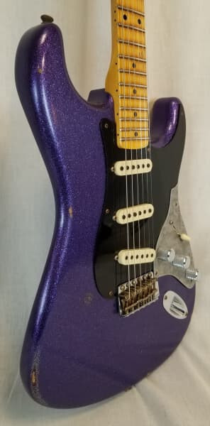 Fender Custom Shop Limited Edition Poblano II Strat Relic, Purple Sparkle, w/HSC