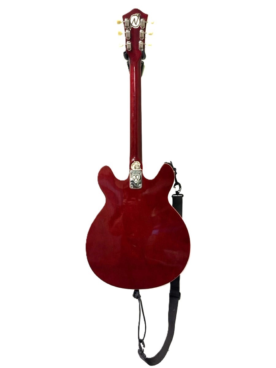 Global EA-200 Vintage Double-Cut Semi-Hollow Body Electric Guitar (RO1058094)