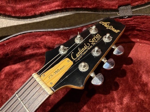 Aria Pro II CS-350 Black Electric Guitar W/Hard Case Shipping From Japan