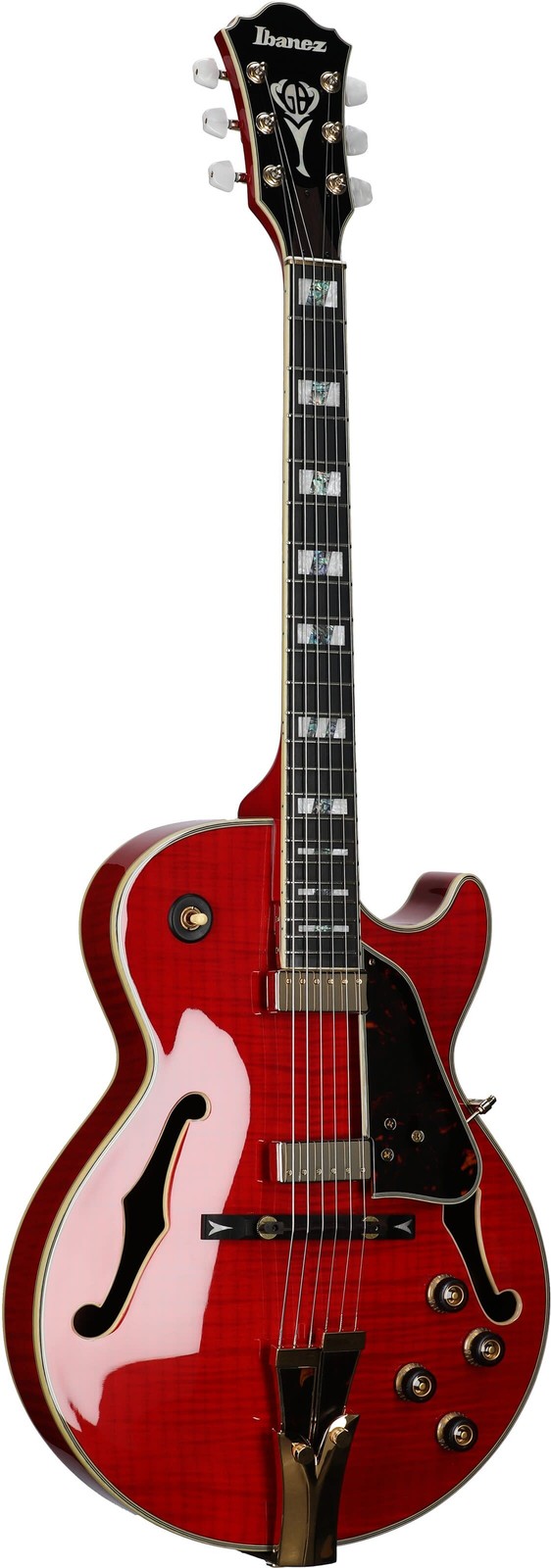 Ibanez GB10SEFM George Benson Signature Hollow Body Electric Guitar Sapphire Red
