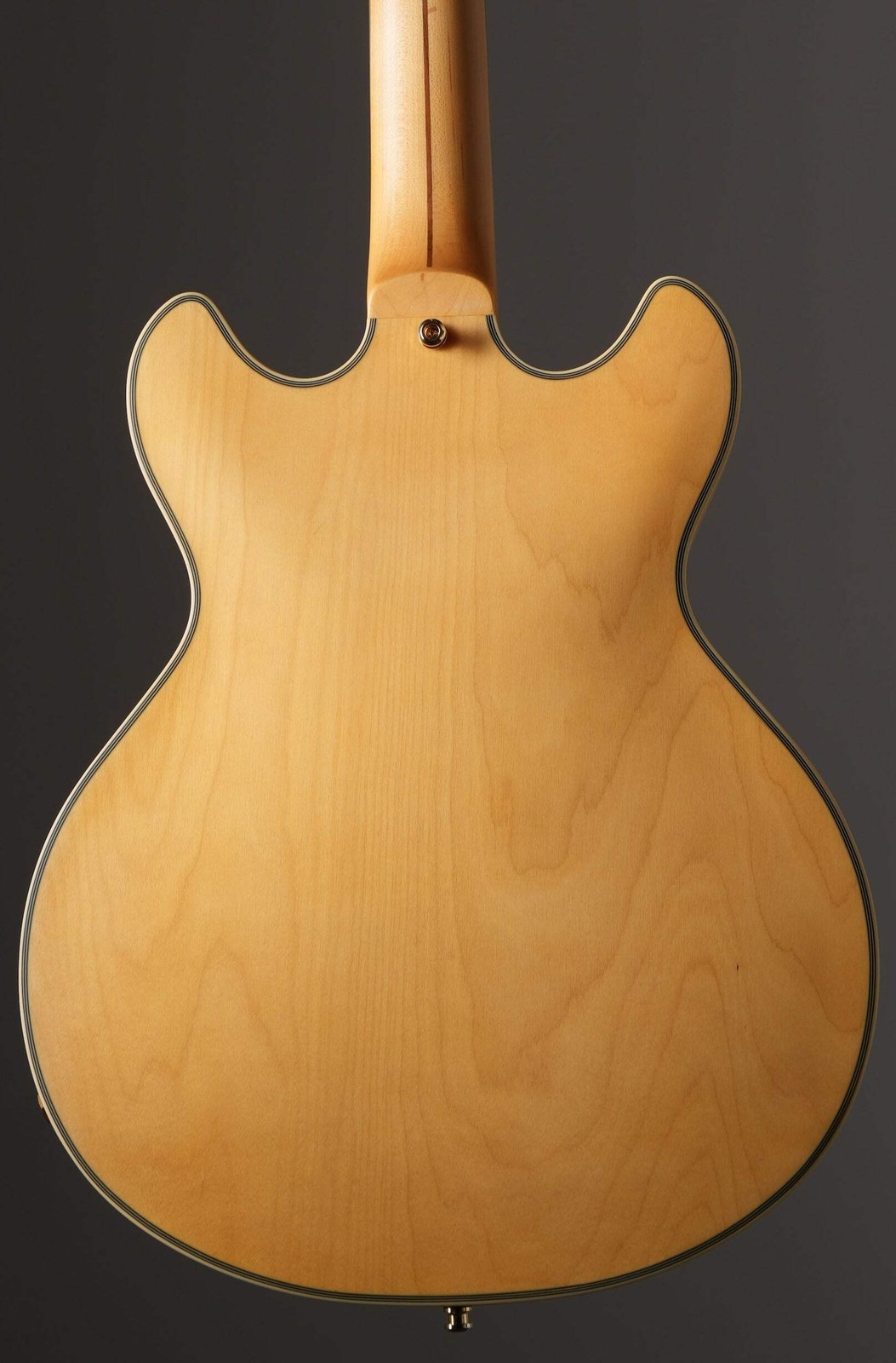 D’Angelico Deluxe Mini DC Semi-Hollow Electric Guitar – Satin Honey, w/ OHSC