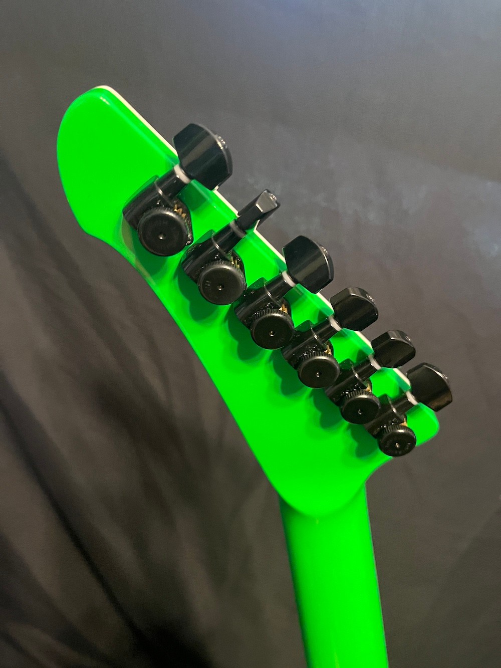 2024 OG Grover Jackson USA Concorde Flying V Guitar in Slime Green W/OHSC