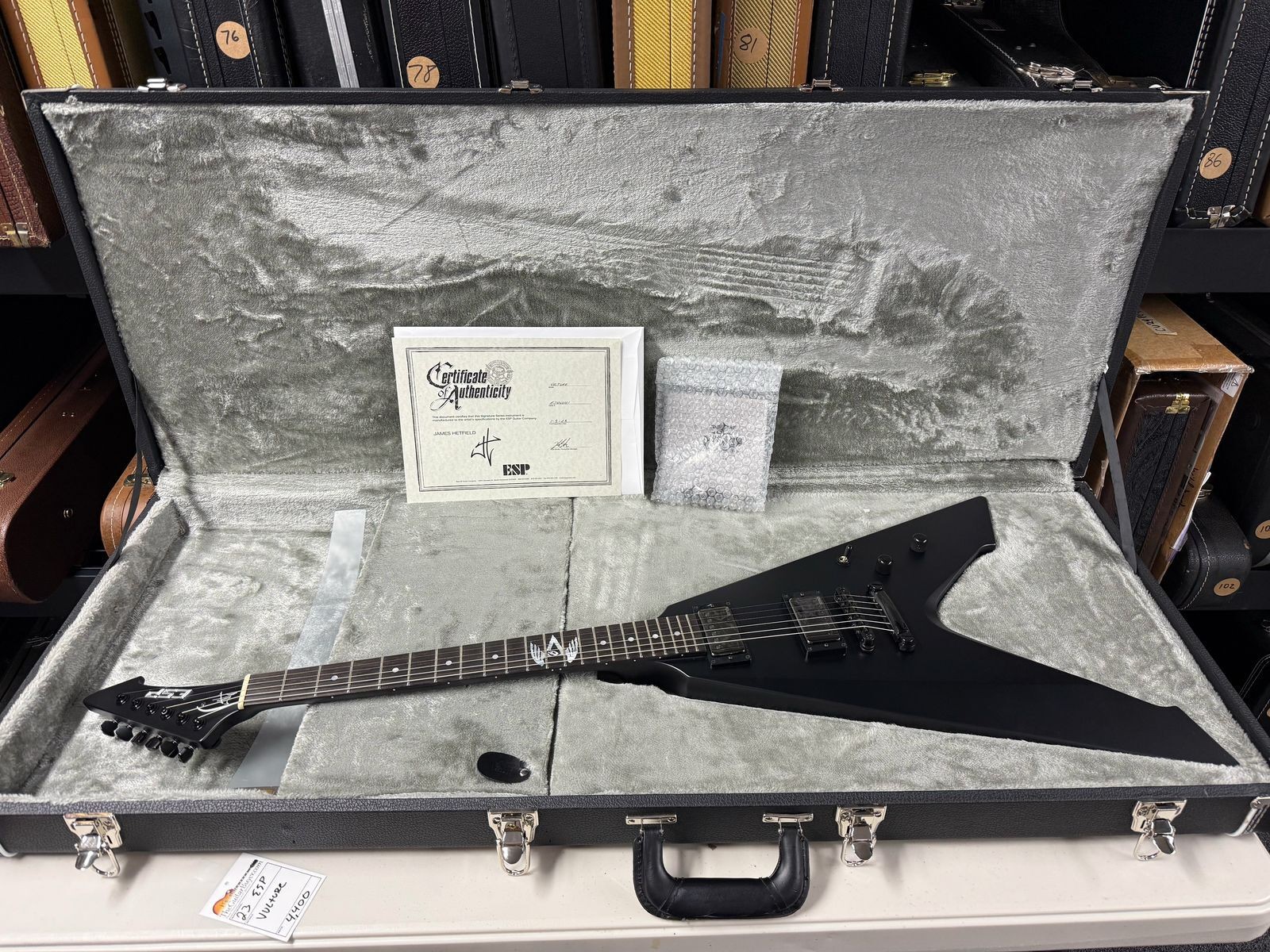 2023 ESP Made In Japan James Hetfield Vulture COA Included Excellent Condition (