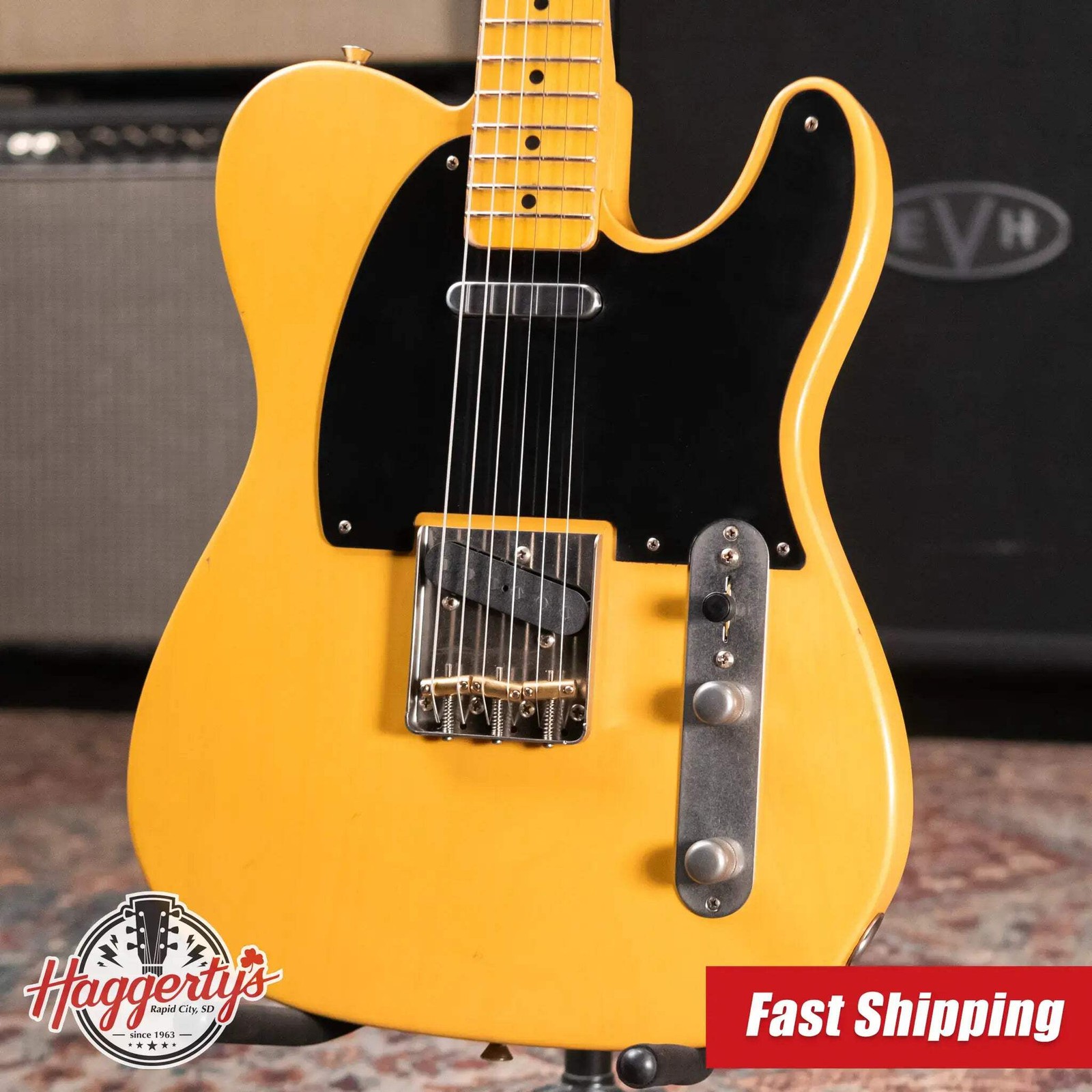 Nash T-52 Ash Body Light Aged Electric Guitar – Butterscotch Blonde with Hardshe