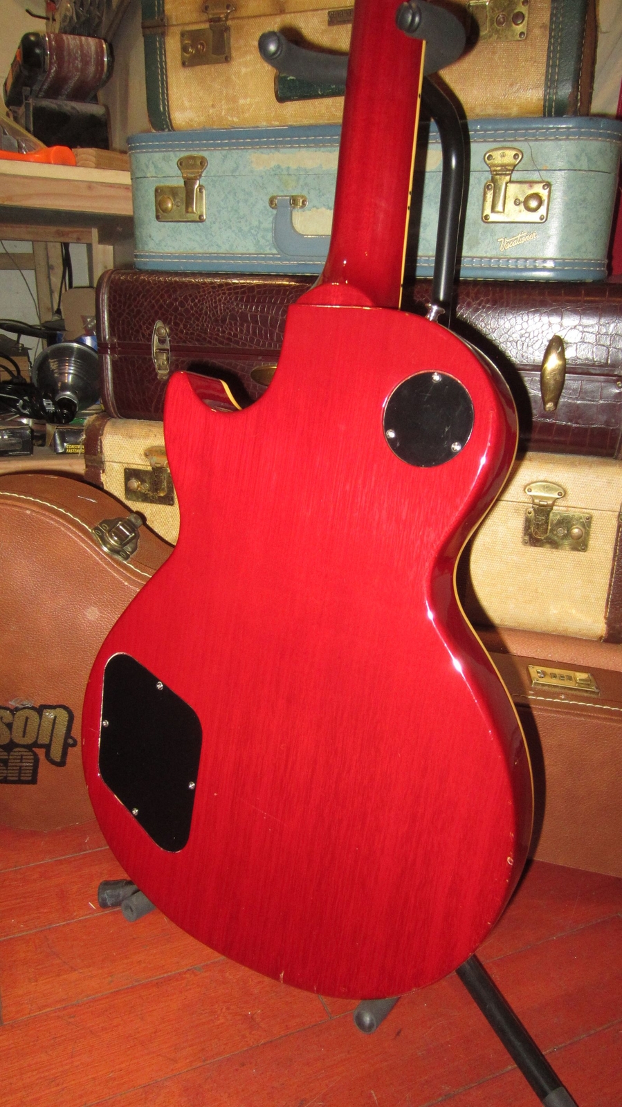 1996 Gibson Les Paul Classic Premium Plus Cherry Red Sunburst Flame Top