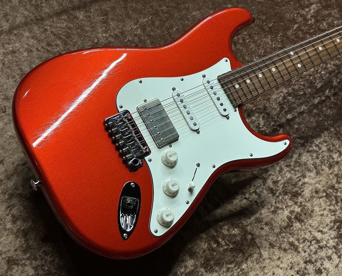 Suhr Je-Line Classic S Antique Roasted Flame Maple -Candy Apple Red- 3.59Kg Safe