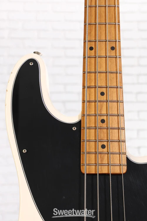 Fender Mike Dirnt Road Worn Precision Bass – White Blonde with Maple Fingerboard