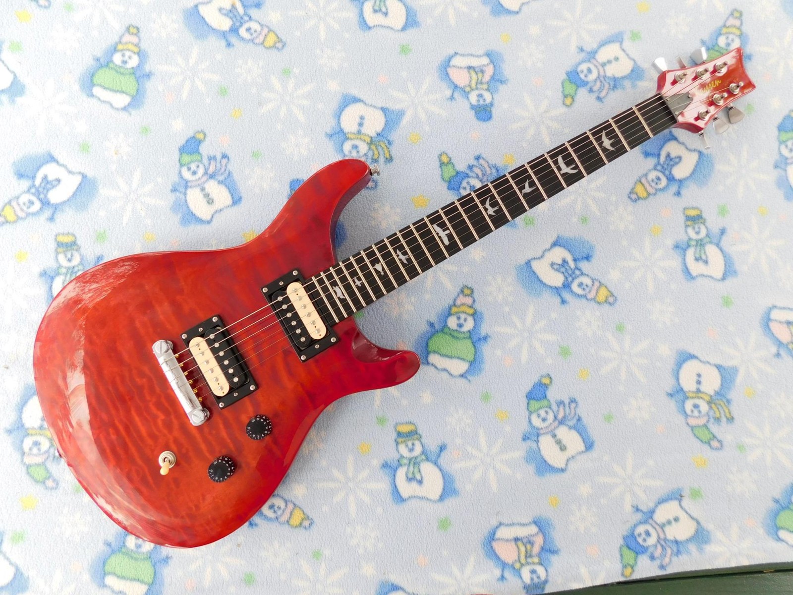 Kaysen Set Neck PRS ,Hot Zebra Humbuckers,Coil Spitting, Capacitor Upgrade, Cool