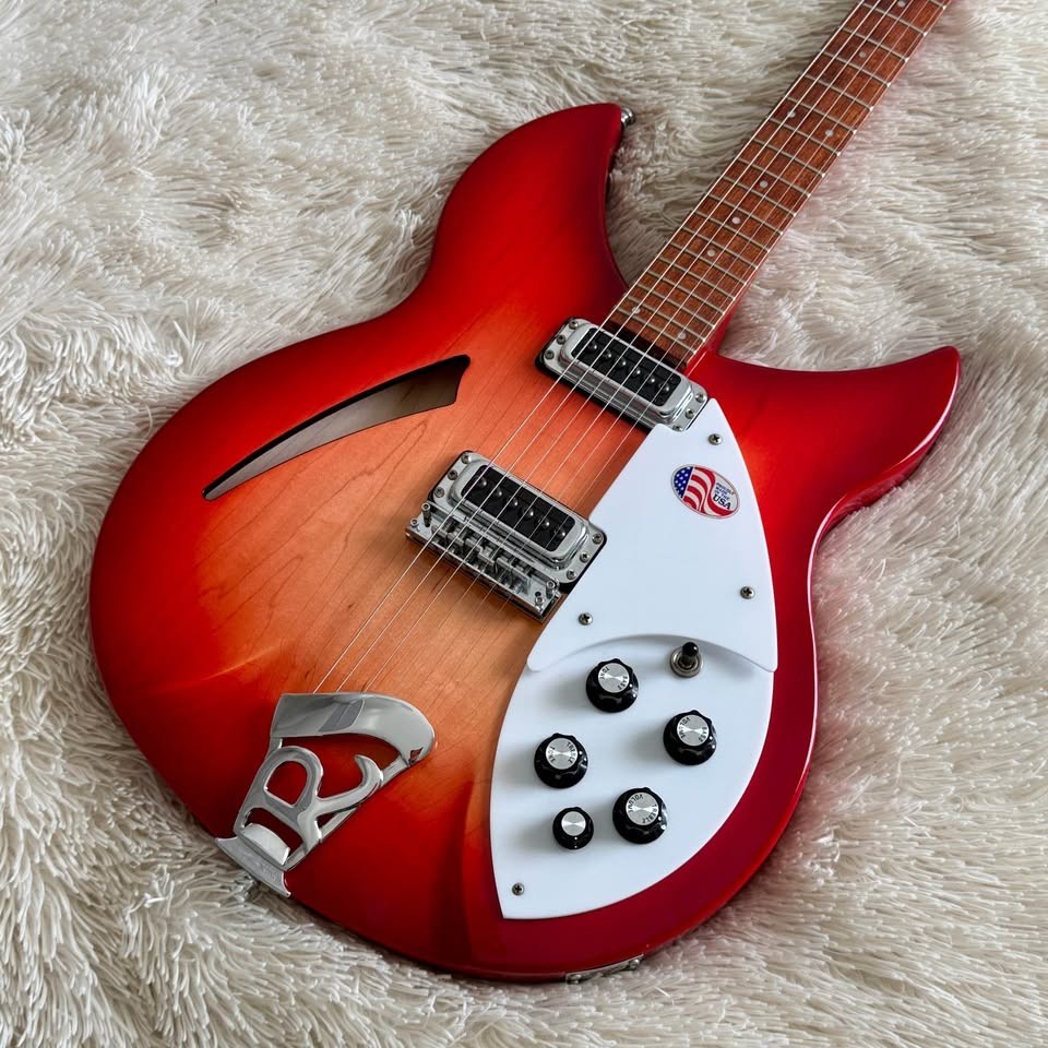Rickenbacker 330 Fireglow electric guitar with hardcase