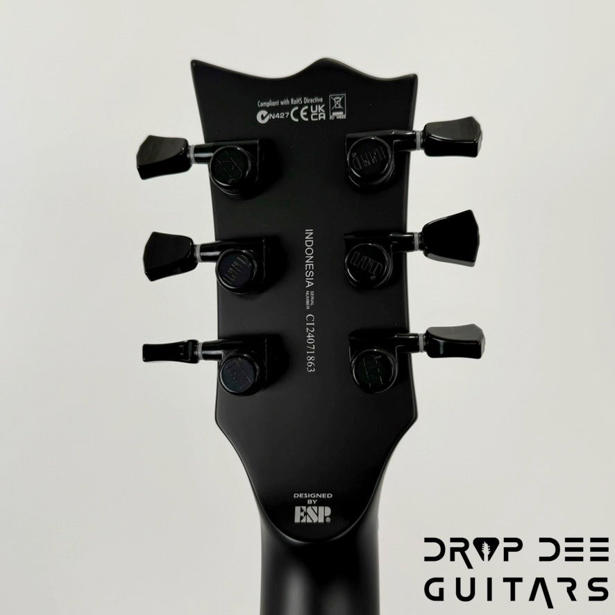 ESP LTD EC Black Metal Electric Guitar – Black Satin