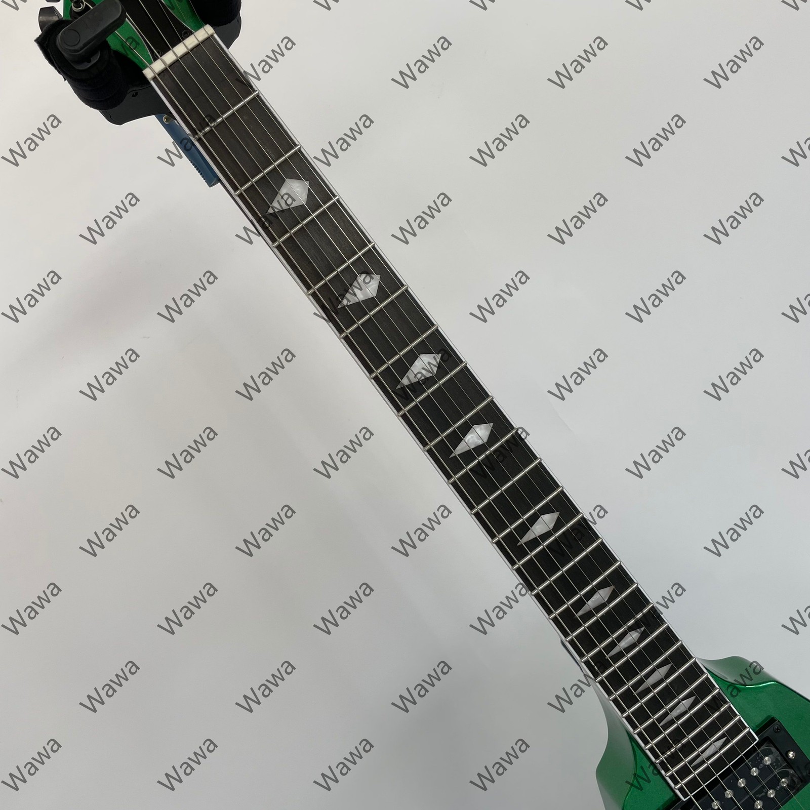 Metallic Green V Electric Guitar Solid Body HH Pickups ABR Bridge Black Hardware