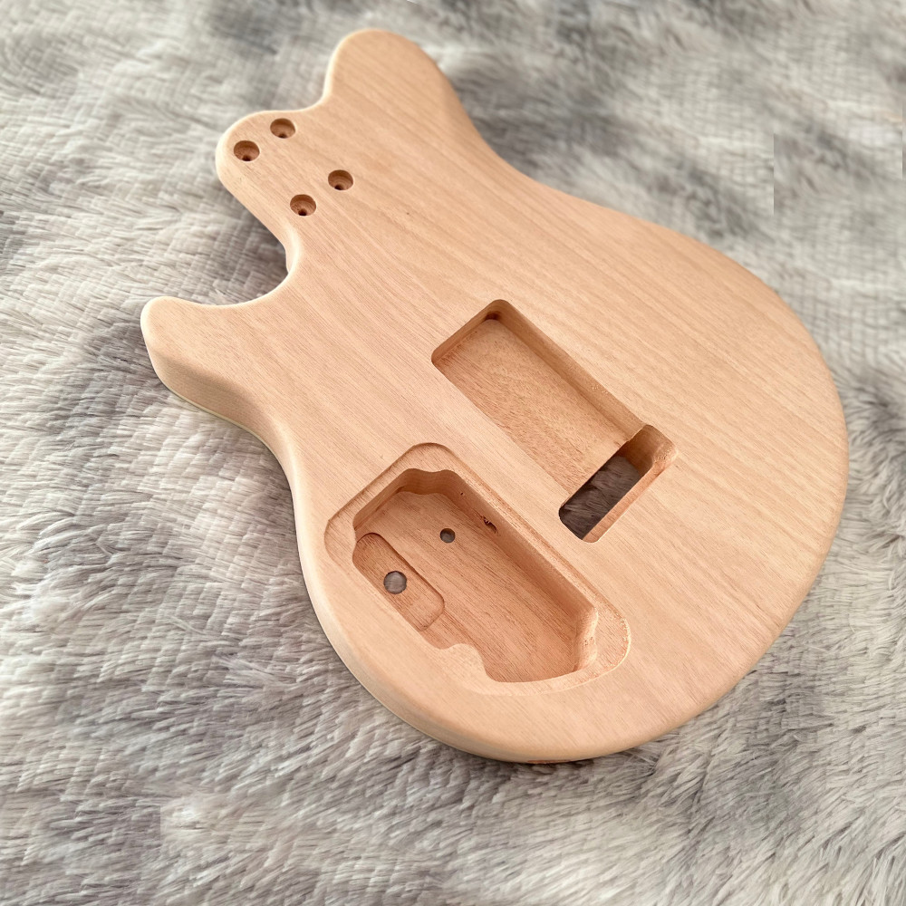 DIY Unfinished Solid Wood Electric Guitar Kit M Canadian Maple Neck CR Part Full