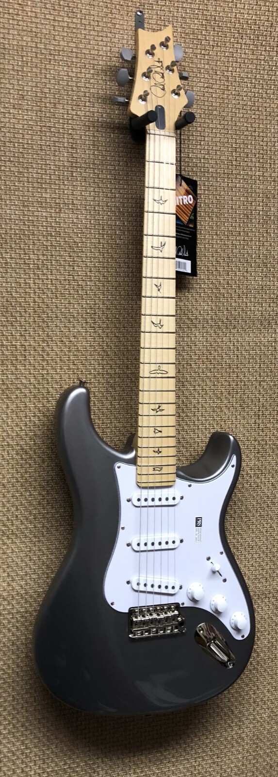 PRS Silver Sky Electric Guitar USA Made, Alder Body, Maple Neck Tungsten Gig Bag