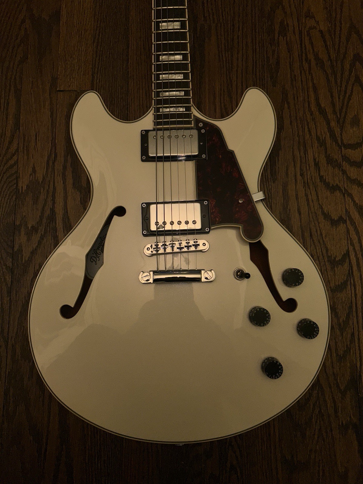 D’Angelico Premier DC Guitar Champagne with Gig Bag