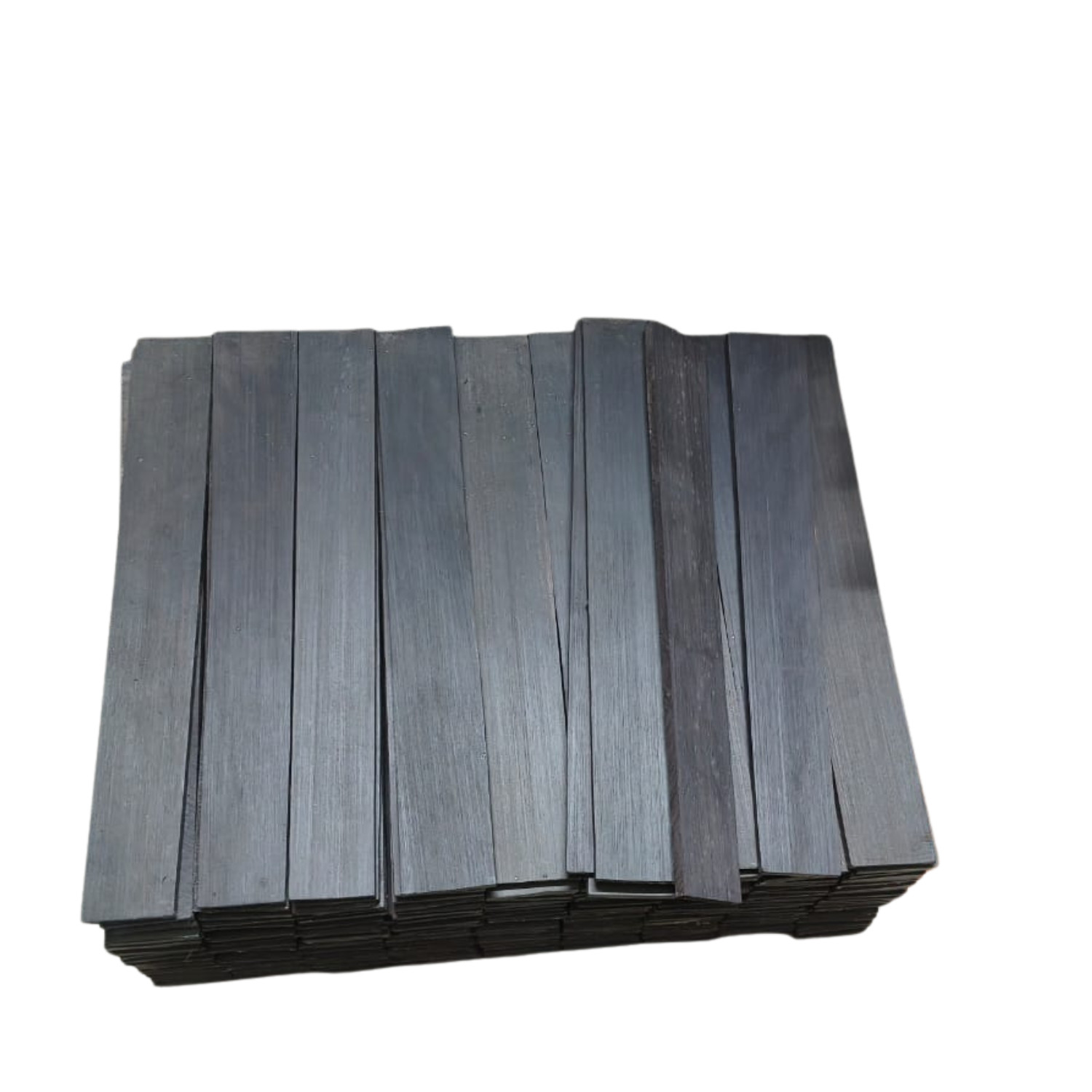 Ebony Wood Guitar Fretboard Blank High Density Black Wood Fingerboard Set 2 pcs