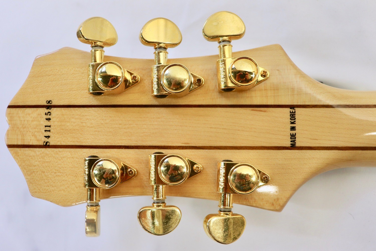 1994 EPIPHONE Sheraton II Antique Natural Korea Samick Semi-Hollow Guitar OHSC