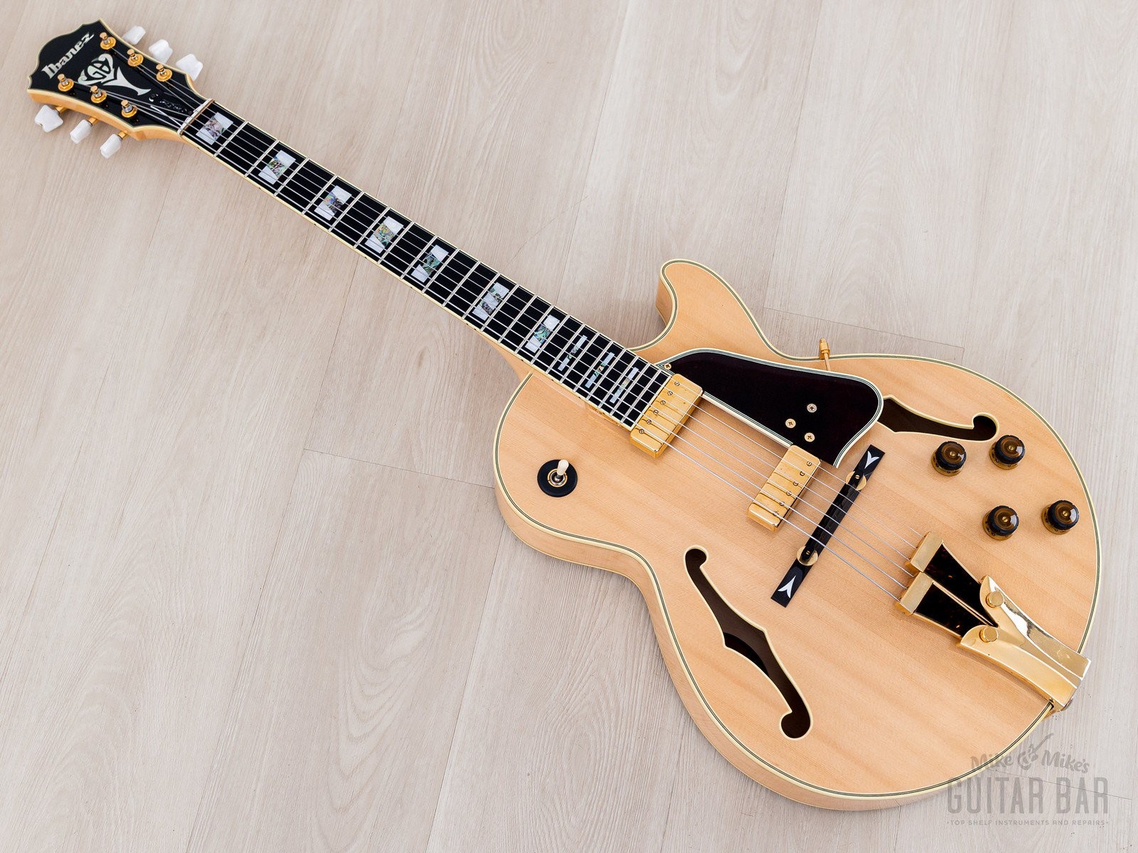 2001 Ibanez George Benson Signature GB10 Archtop Electric Guitar Natural