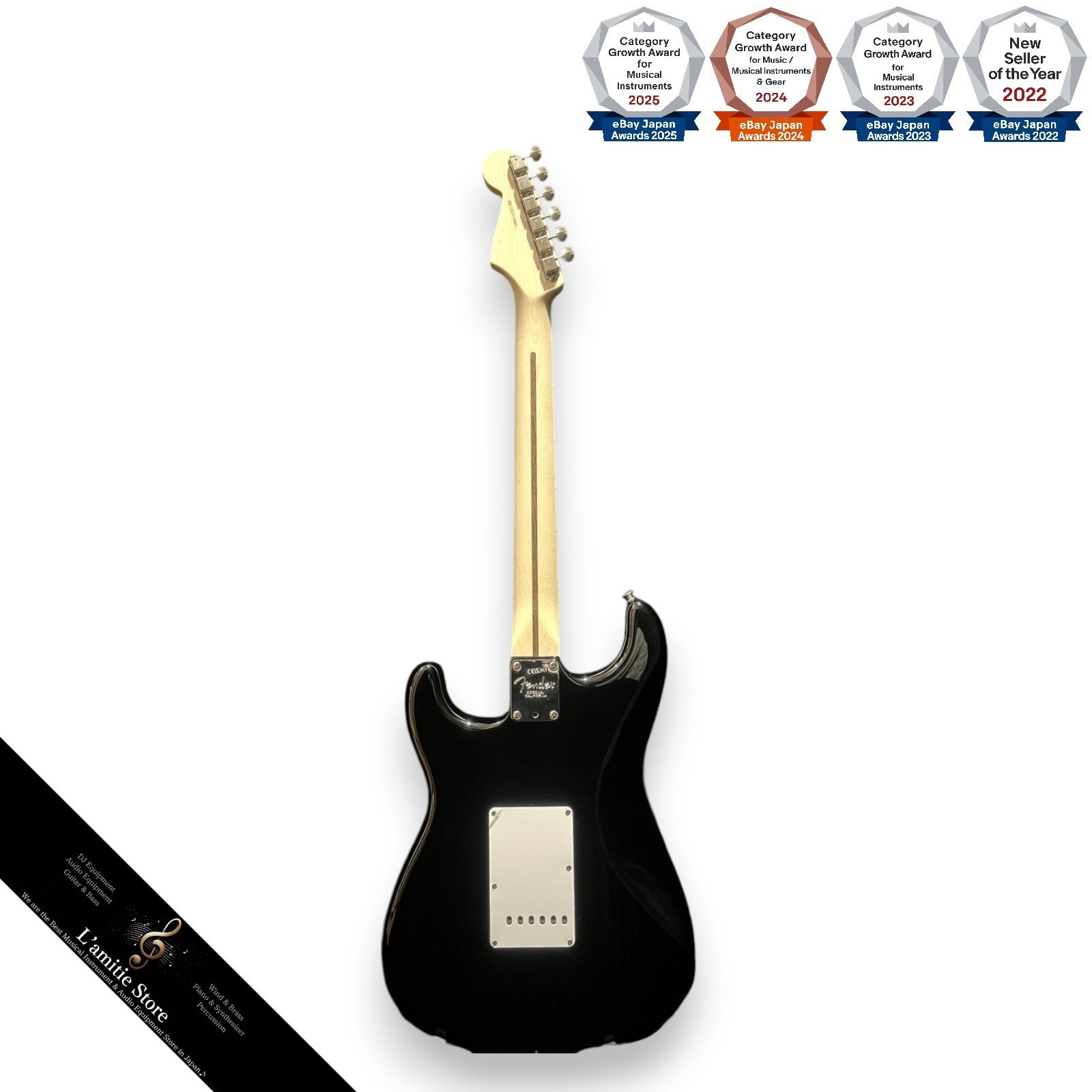 Fender Eric Clapton Signature Stratocaster Black Electric Guitar Mid Boost