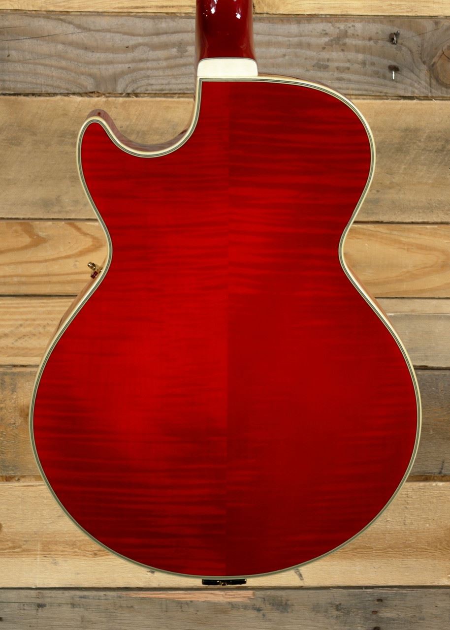Ibanez George Benson GB10SEFM Hollow Body Electric Guitar Sapphire Red w/ Case