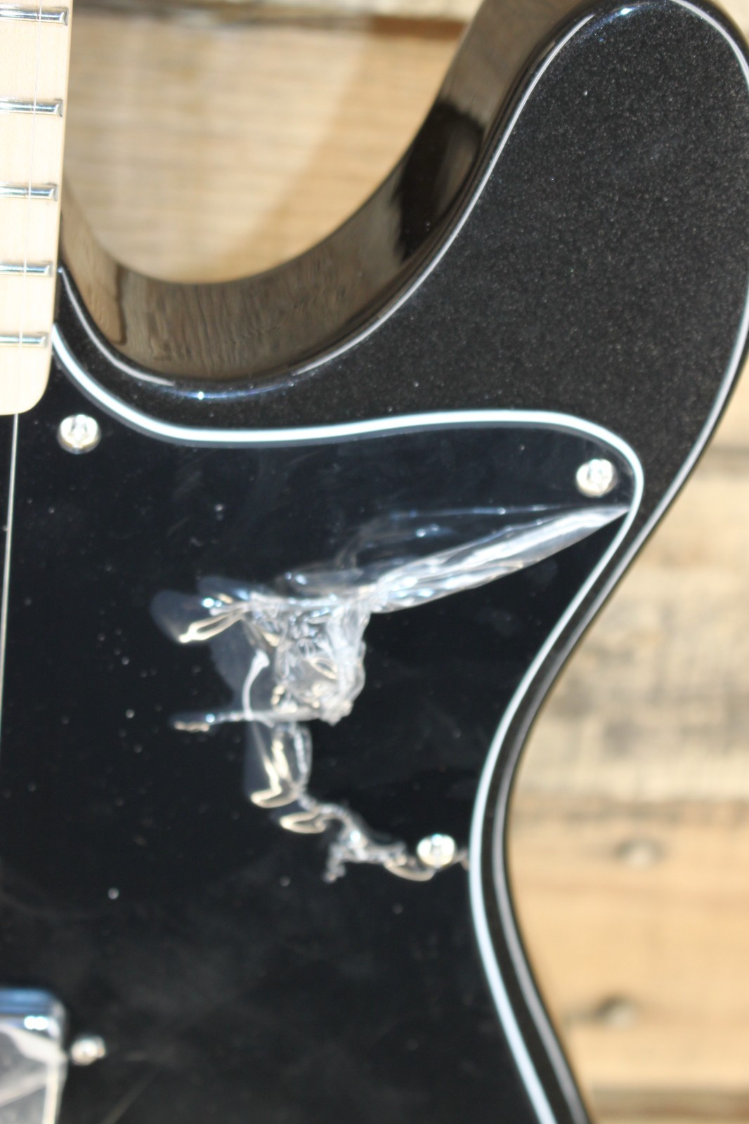 Squier Paranormal Esquire Deluxe Tele Electric Guitar -Metallic Black #M1145