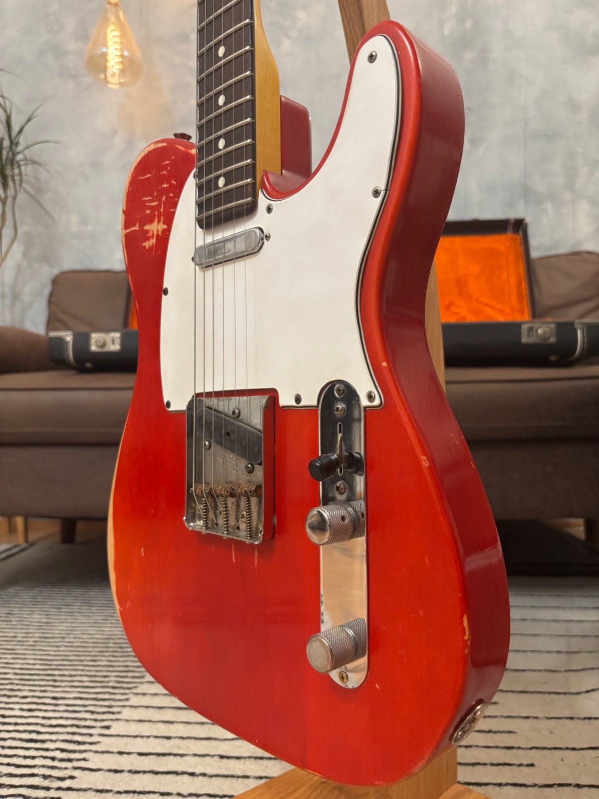 Fender Telecaster 1963 Rare Limited Run Trans Red Model Feather light at 7.4LB