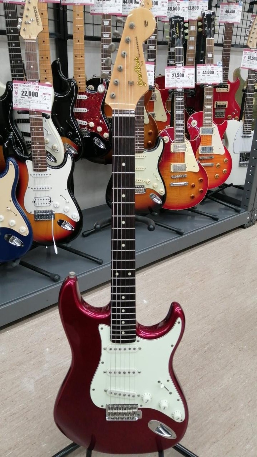 GRASSROOTS G-SE-50R Used Basswood body Maple neck Rosewood fingerboard Red