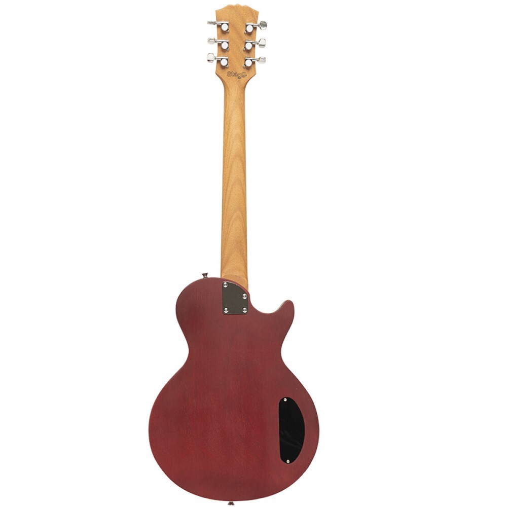 Stagg SEL-HB90 CHRRYL Solid Mahogany P90 LEFT HAND Electric Guitar Cherry
