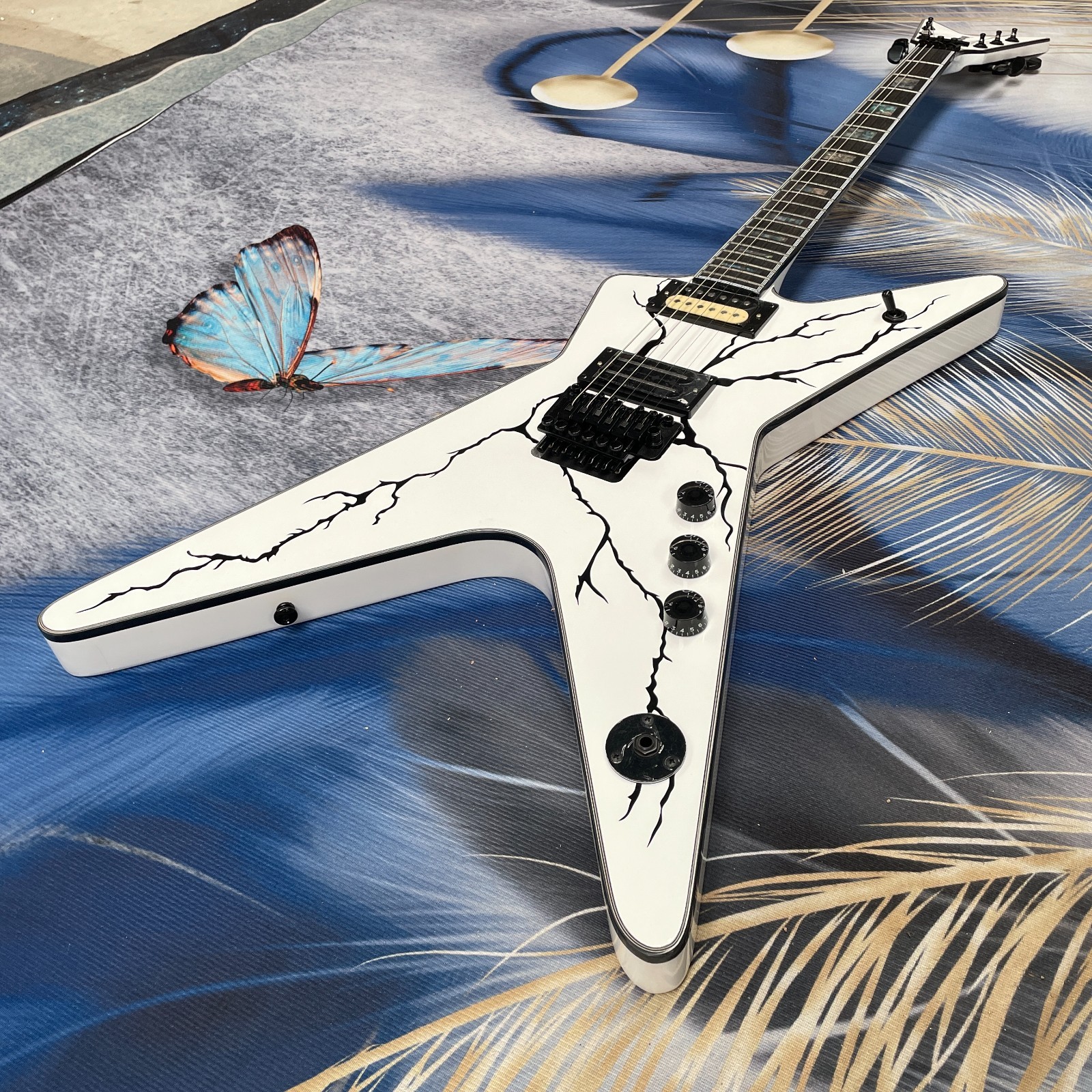 White DIME Washburn Dimebag Darrell Signature Model Electric Guitar FAST 9days