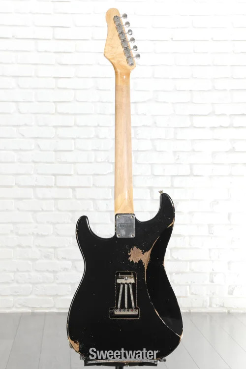 Friedman Vintage S Electric Guitar – Black with Red Polka Dots