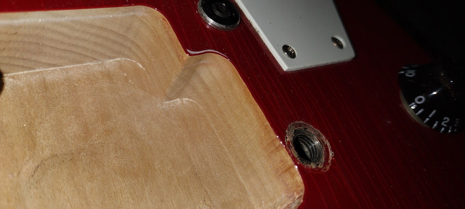 1984 Gibson Explorer Translucent Ferrari Red Kahler Tremolo